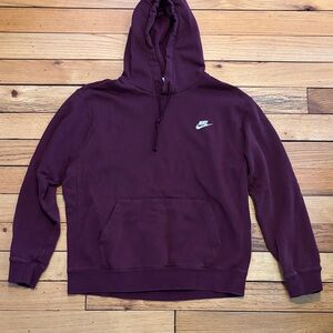 Nike Men's Burgundy Hoodie
